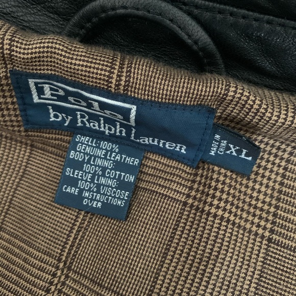 Polo by Ralph Lauren leather Coat black color - Picture 2 of 8